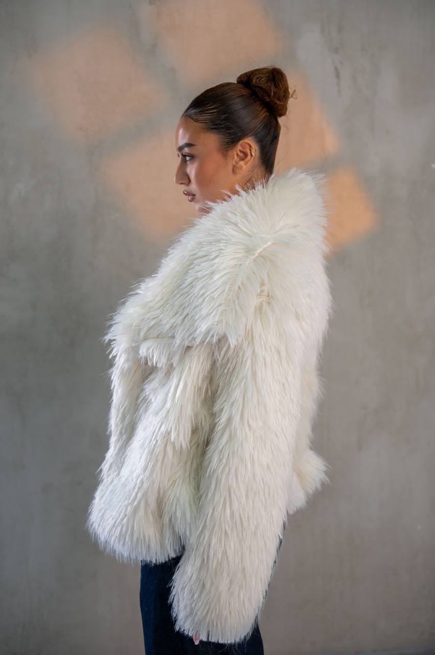 Yosi Off-White Fur Jacket