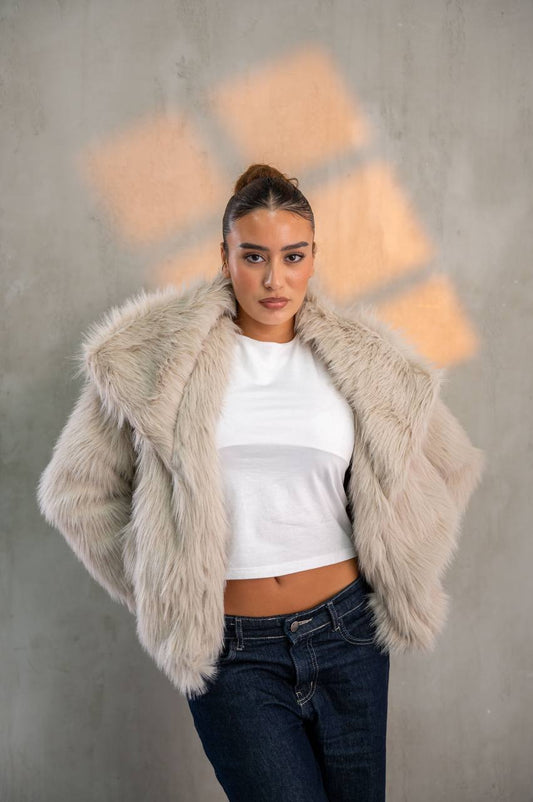 Yosi white Fur Jacket