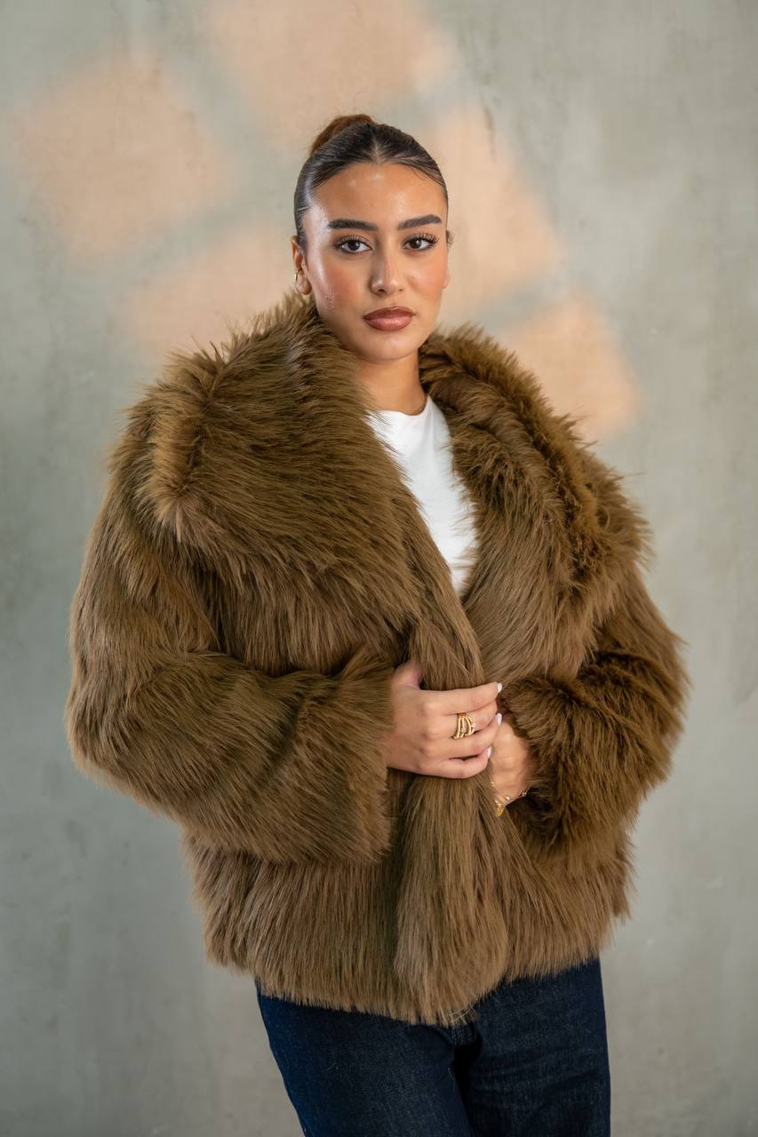 Yosi Brown Fur Jacket