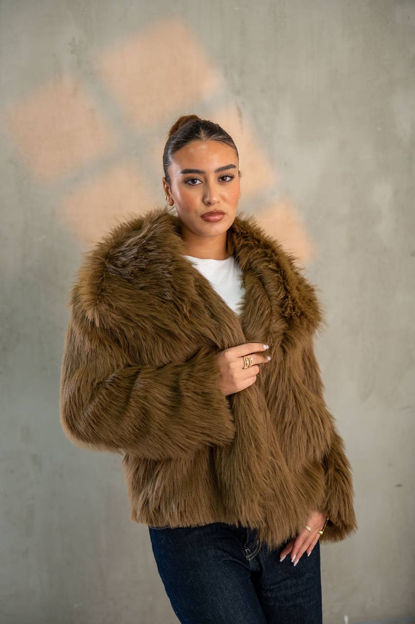 Yosi Brown Fur Jacket